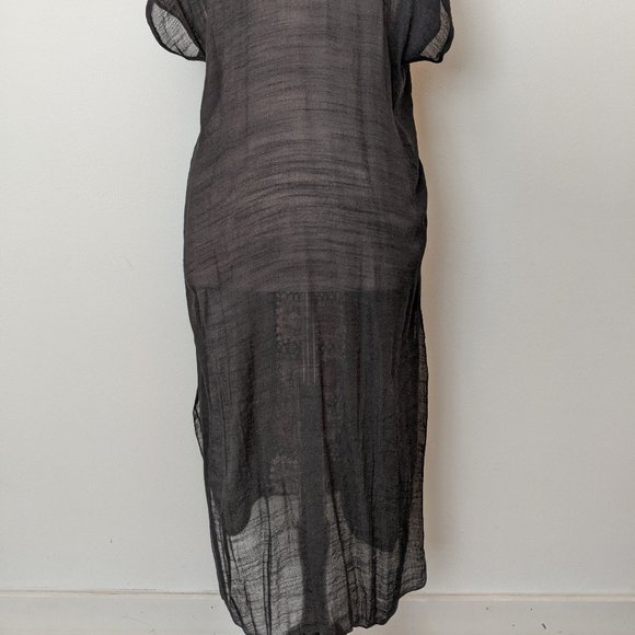 Cottagecore! Gauzy Knit Detail Caftan/Cover Up - Picture 8 of 8